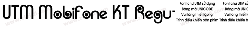 UTM Mobifone KT Regu字体转换